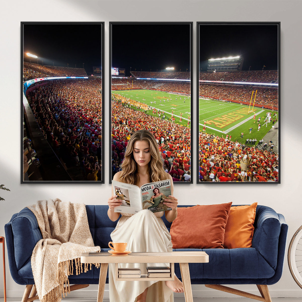 35139-MGV-CV-36X24 - Iowa State University Cyclones Canvas Print, Jack Trice Stadium