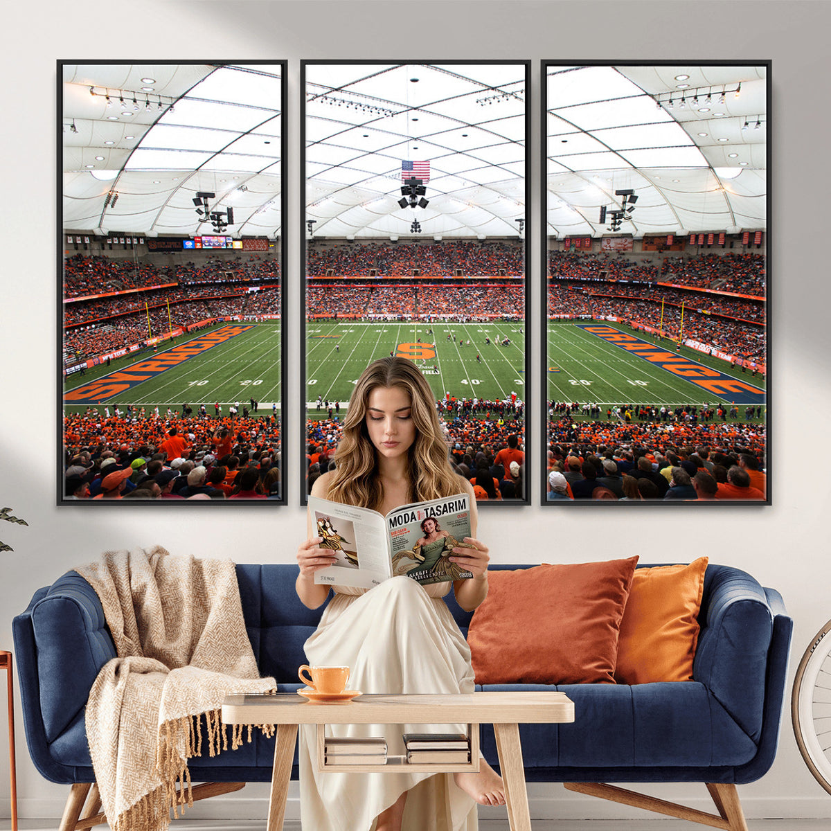 78104-MGV-CV-36X24 - Syracuse University Orange Football Team Print, Syracuse