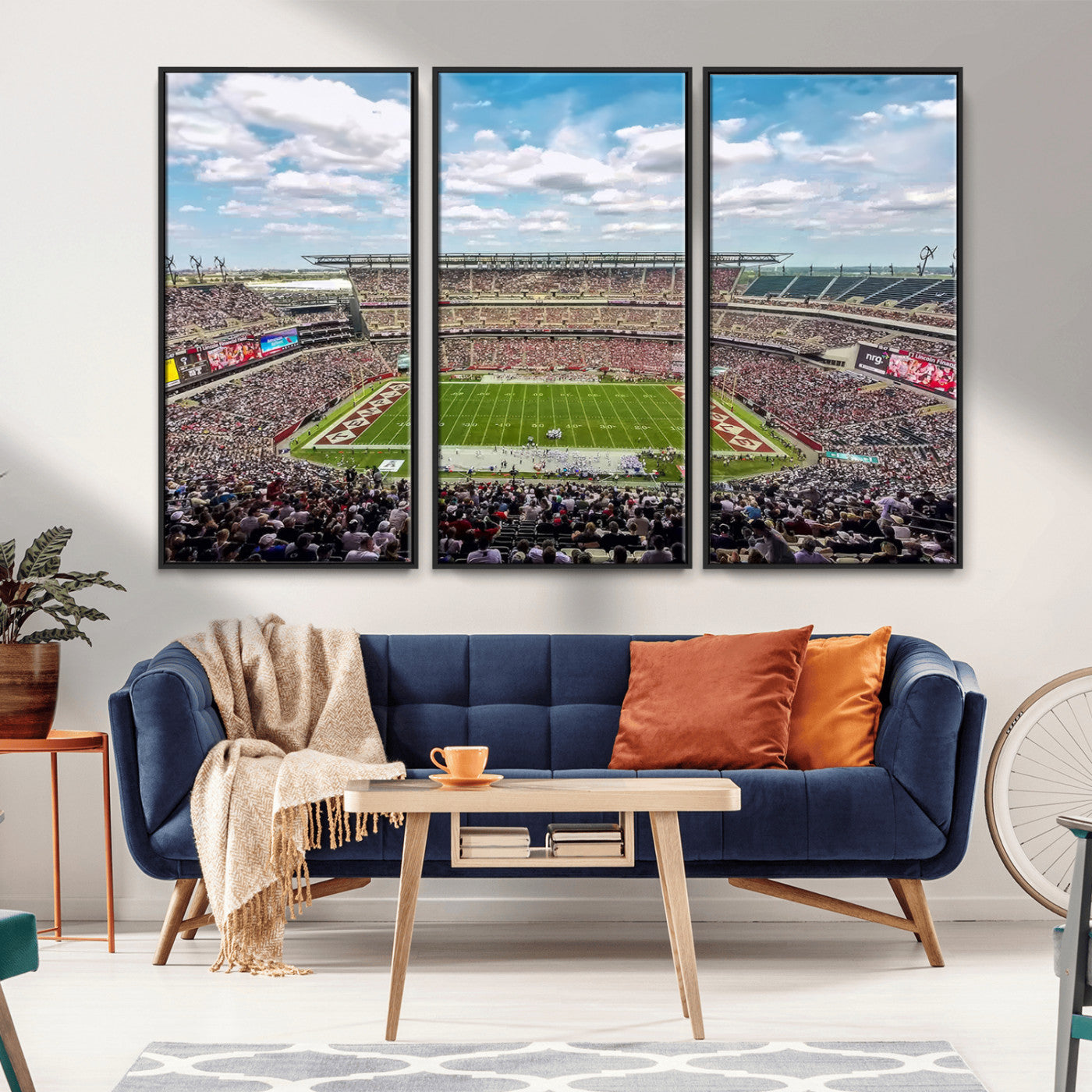MGV-FC-48X32-3P - The Temple University Owls Athletics Team Print - Philadelphia Lincoln Financial Field Stadium Wall