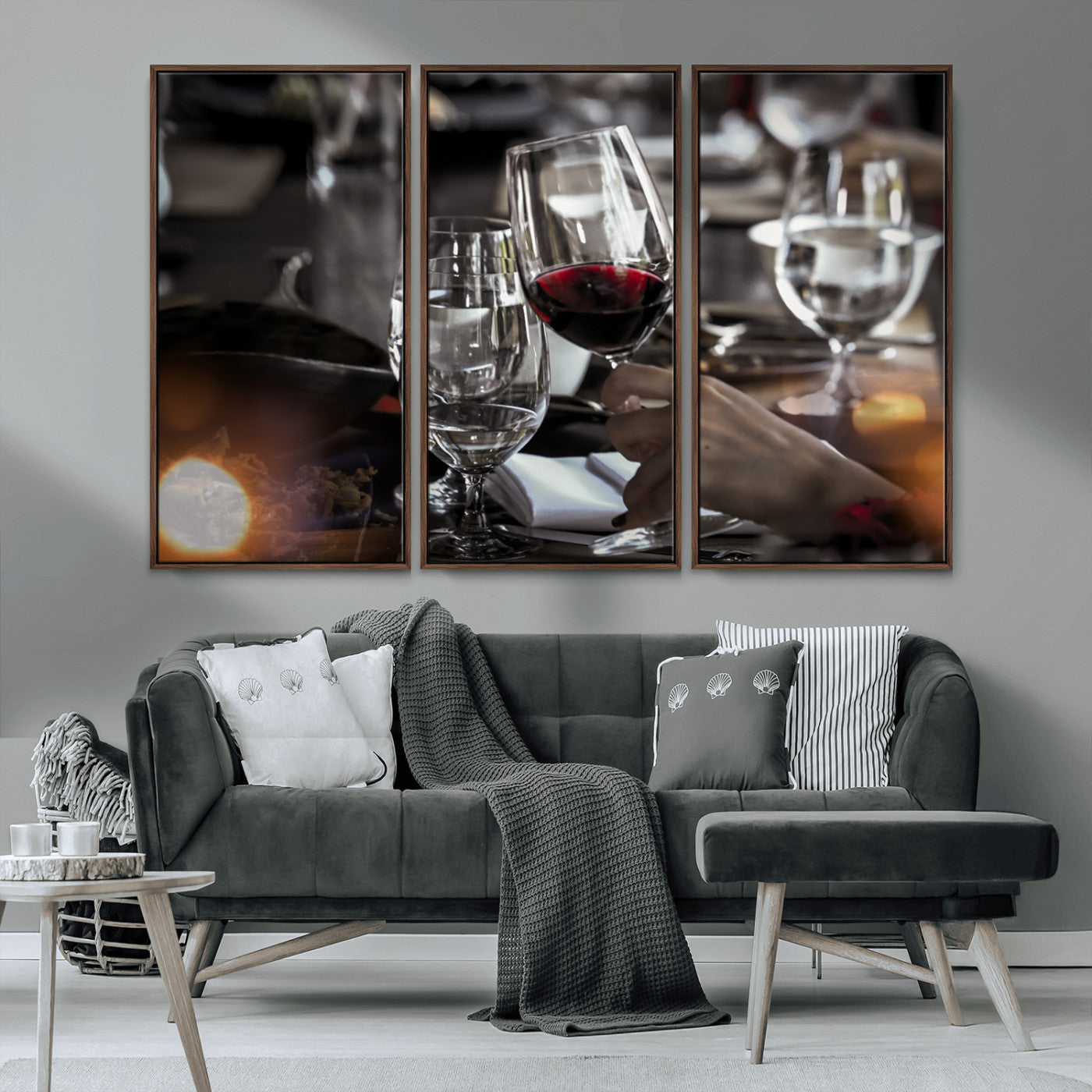 MGV-FC-48X32-3P - Red Wine and Glass Canvas Print