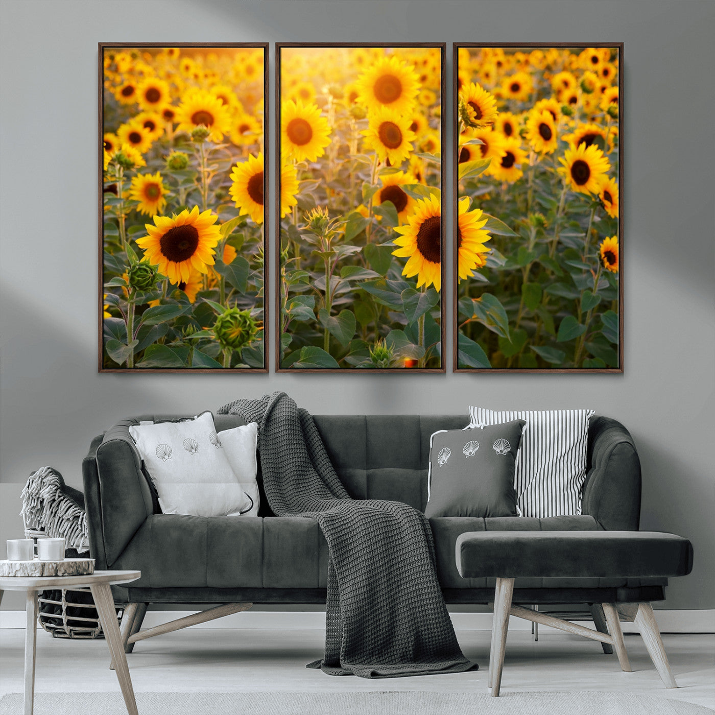 MGV-FC-48X32-3P - Sunflower Sunshine Wall Art Canvas Print
