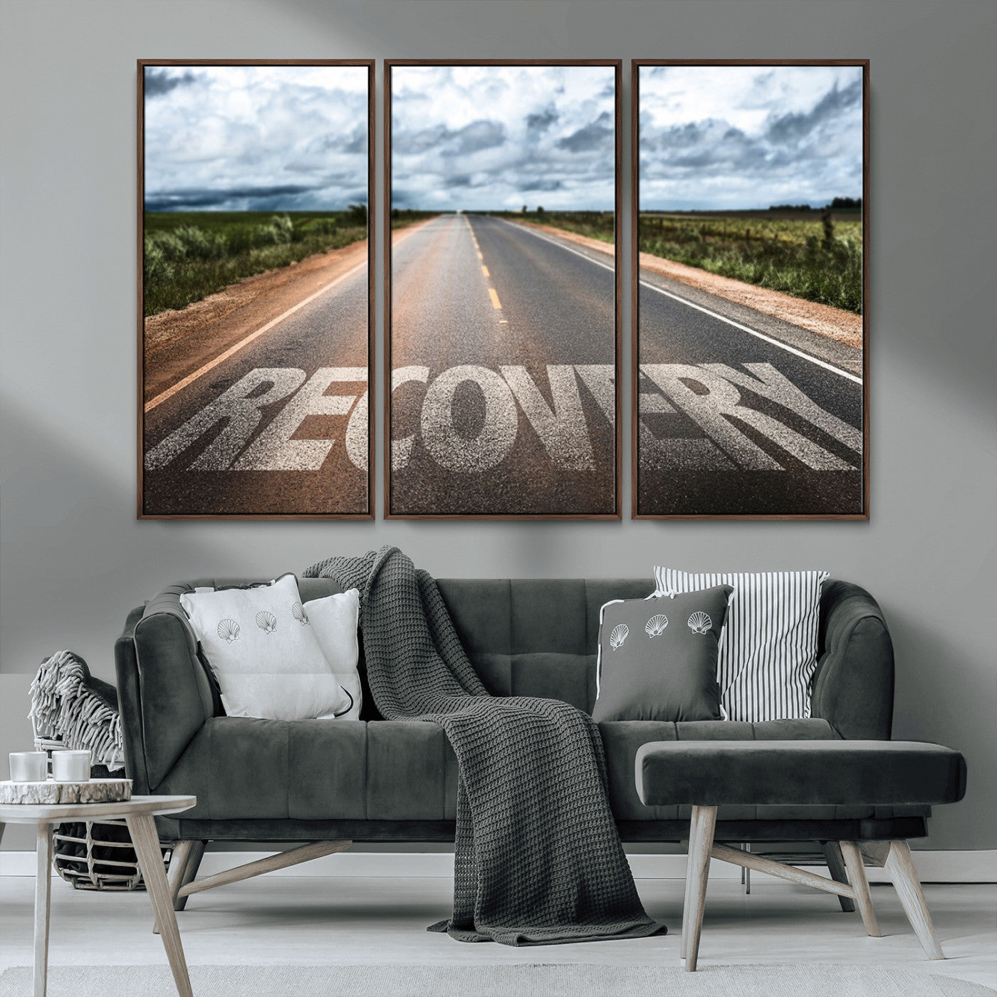 MGV-FC-48X32-3P - Recovery Road Wall Art Canvas Print