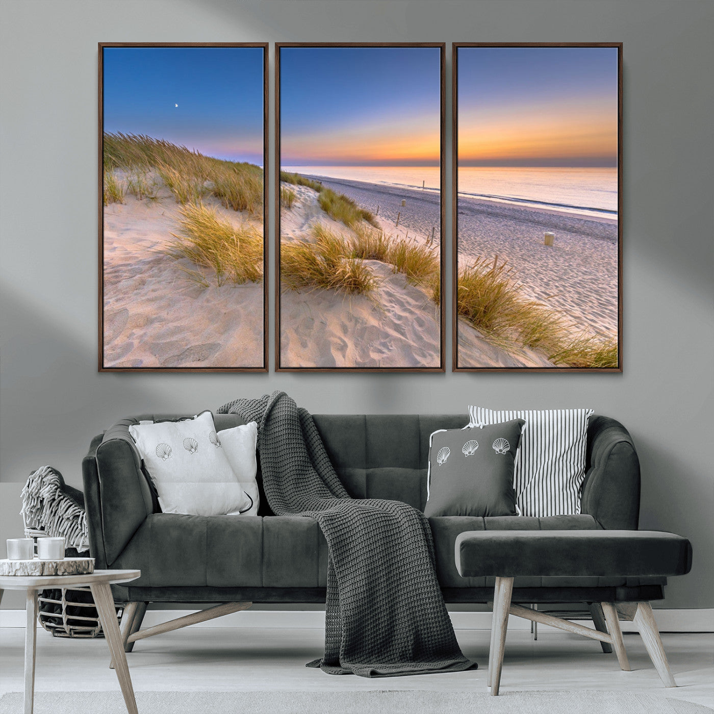 -Sunrise On The Beach Wall Art Canvas Print
