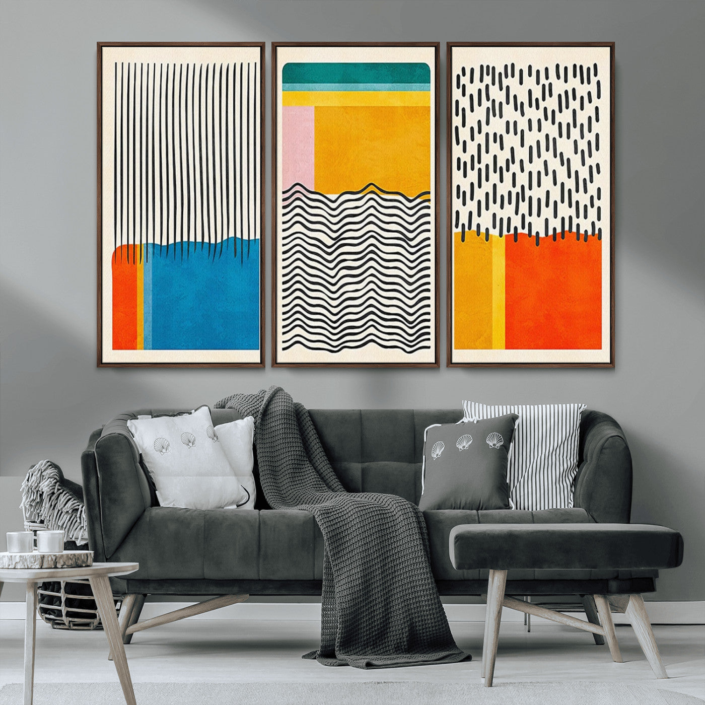 MGV-FC-48X32-3P - Canvas Print Wall Art Abstract Illustrs Art Boho