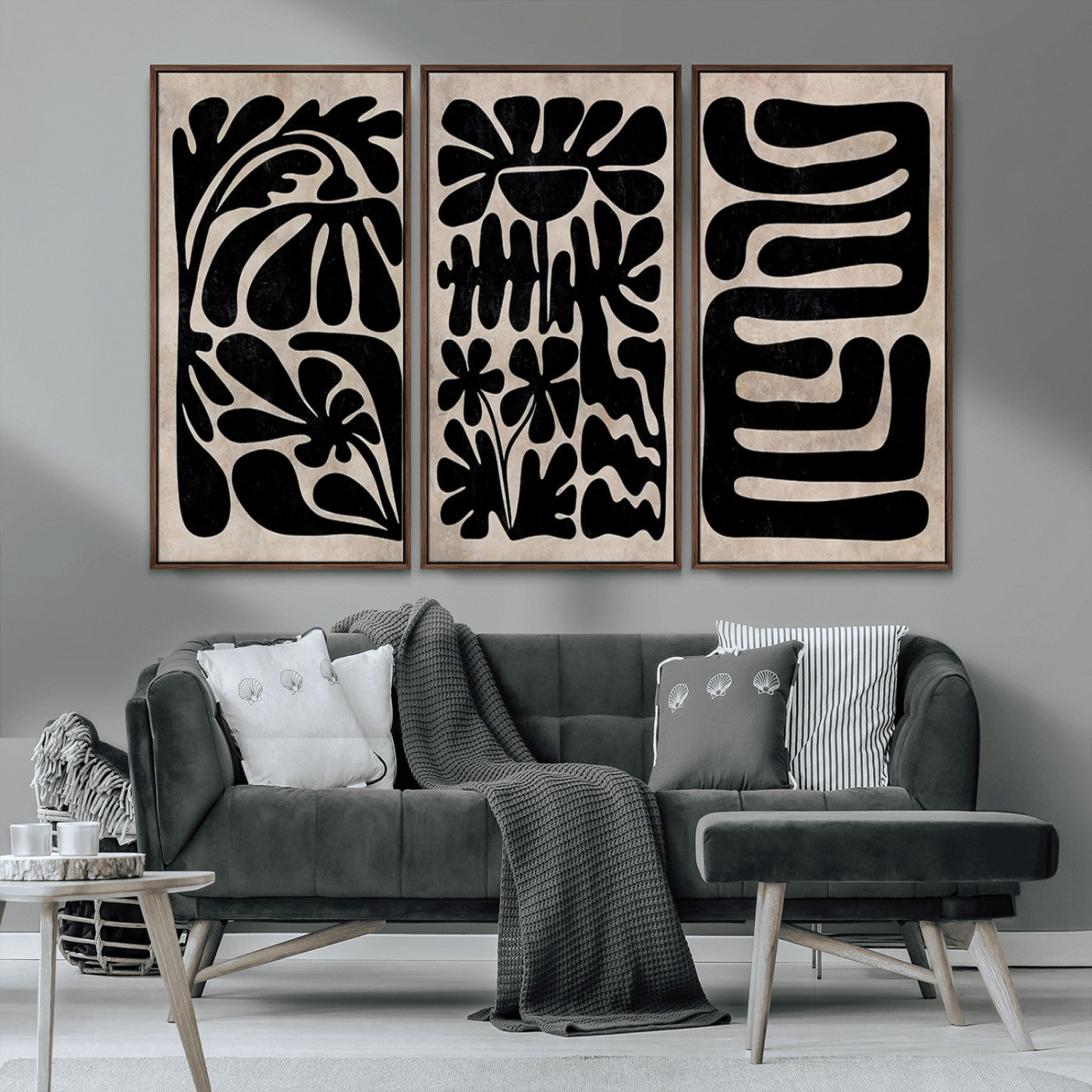 MGV-FC-48X32-3P - Canvas Print Wall Art Abstract Art Boho, Framed Boho Art Canvas Print