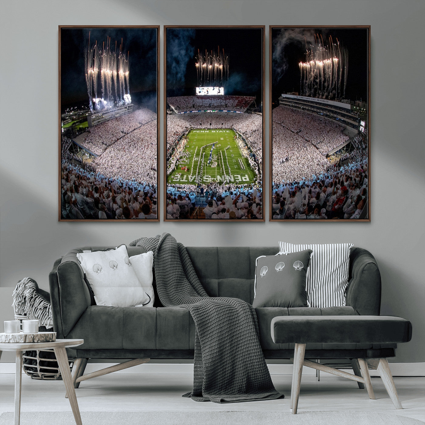 MGV-FC-48X32-3P - Penn Stadium Football Wall Art Canvas Print, Pennsylvania University Football Stadium