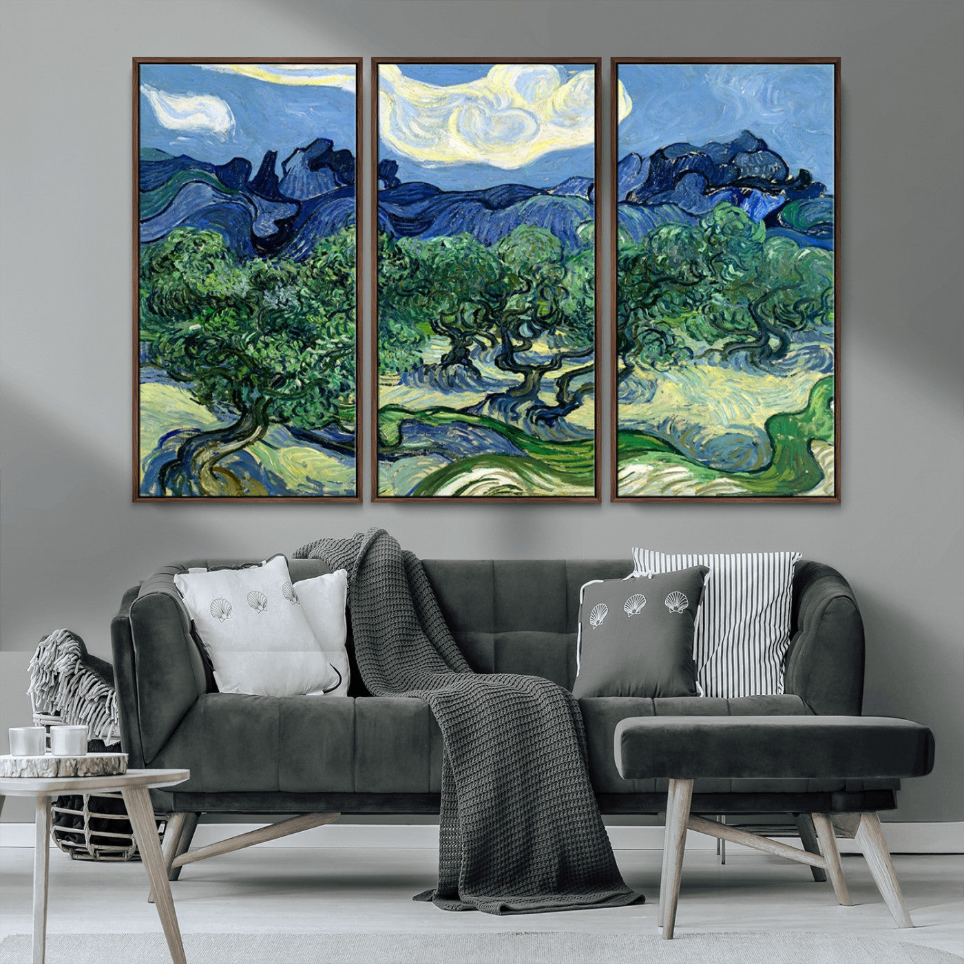 MGV-FC-48X32-3P - Olive Trees Van Gogh Wall Art Canvas Print