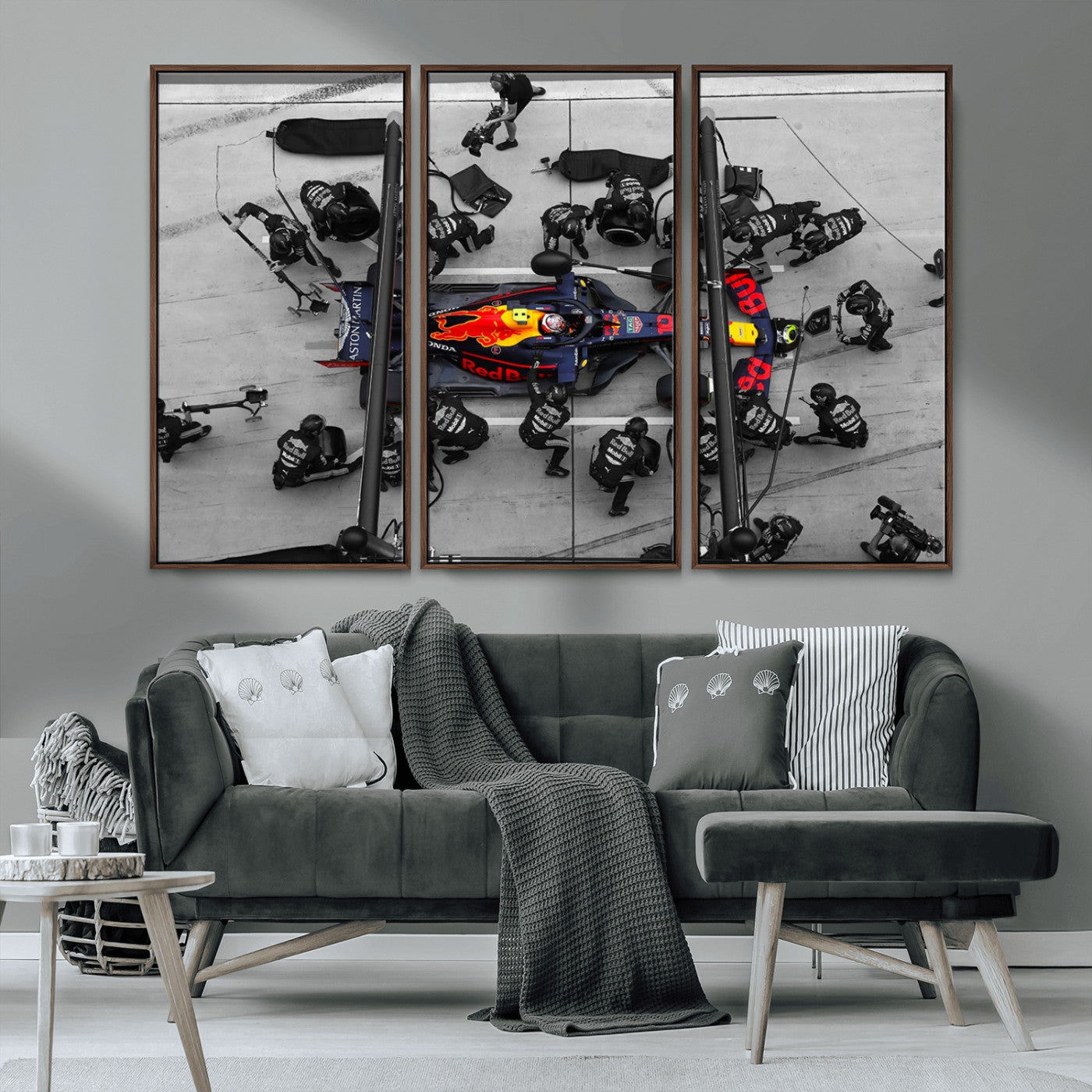 MGV-FC-48X32-3P - RedBull Formula 1 Canvas Wall Art Print