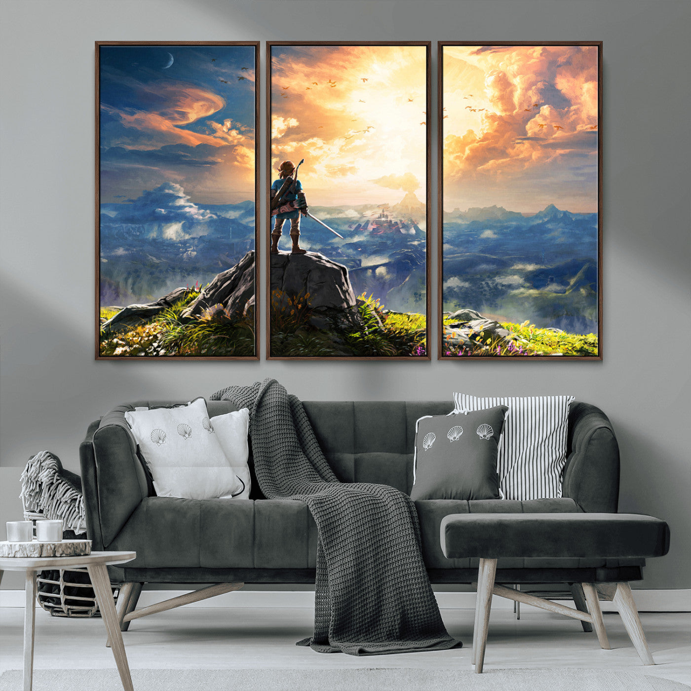 MGV-FC-48X32-3P - Legend of Zelda Breath of the Wild Game Wall Art Canvas, Legend of Zelda Canvas Print