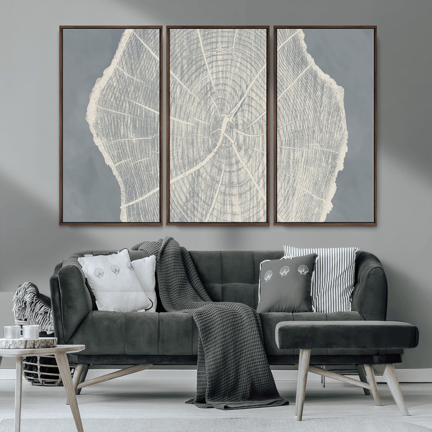 -Abstract Tree Ring Wall Art Canvas Print – Nature-Inspired, Ready to Hang, Modern Home Decor