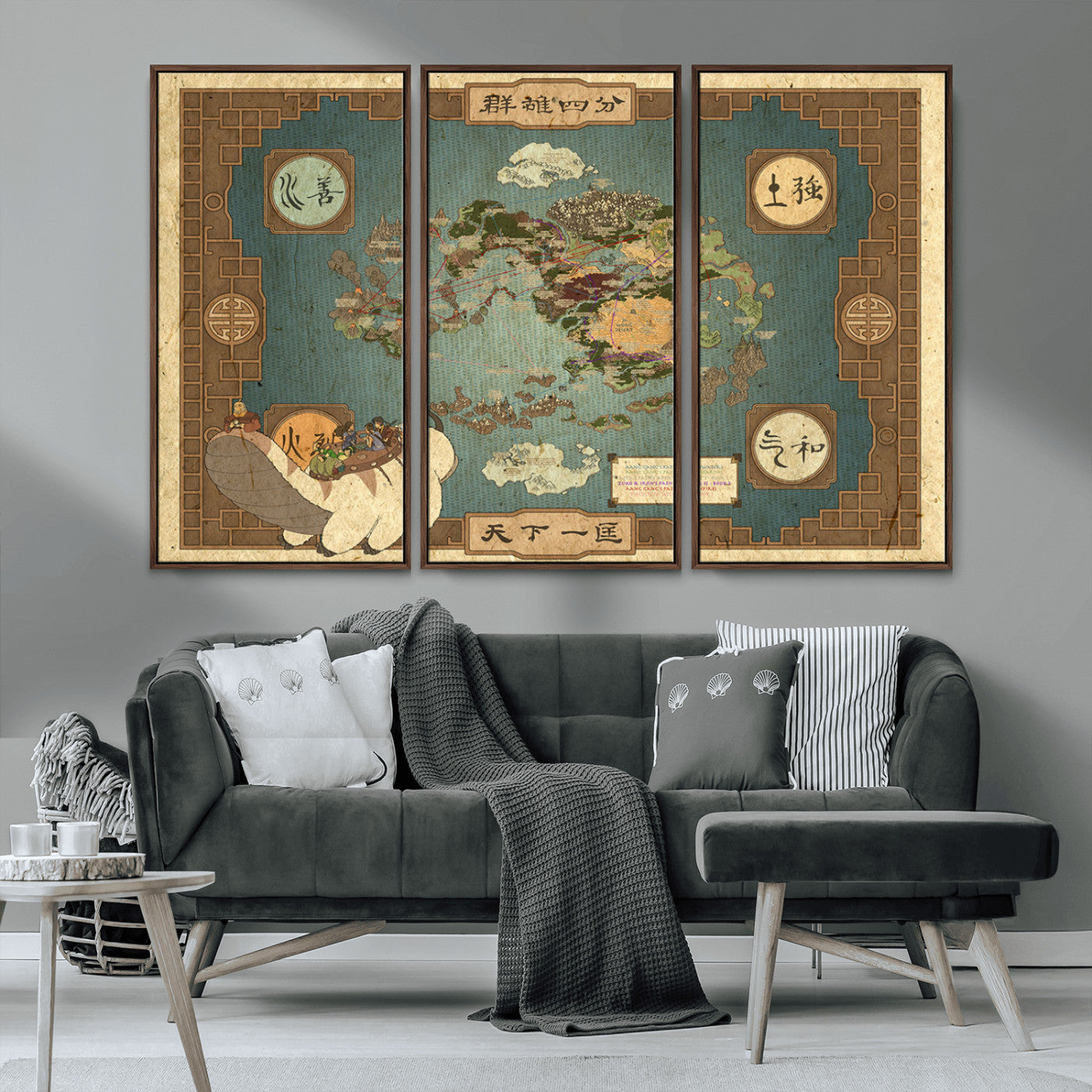 MGV-FC-48X32-3P - Push Pin World Map Canvas Print – Framed Wall Art for Couples to Track Their Travels – Anniversary