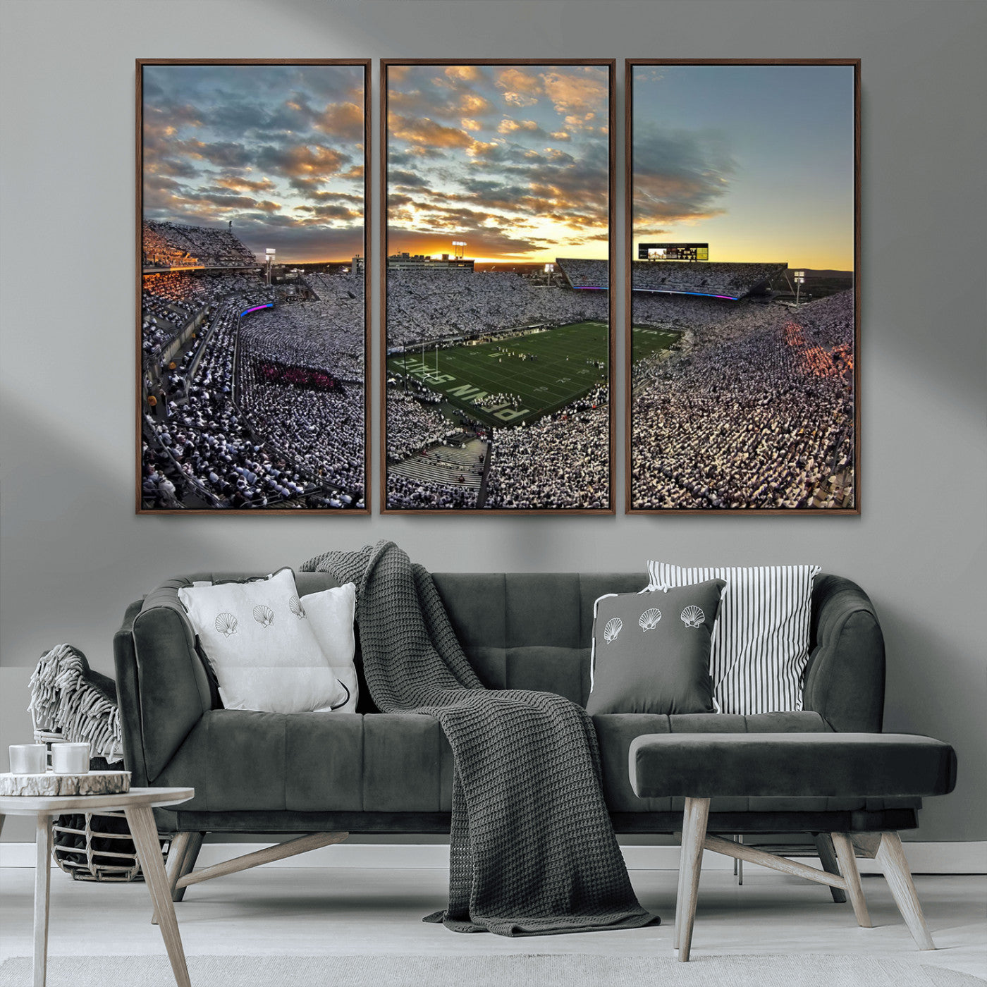 MGV-FC-48X32-3P - Beaver Stadium Wall Art - Penn State Stadium Wall Art | Penn Nittany Lions Football Match for Sport Room Decor