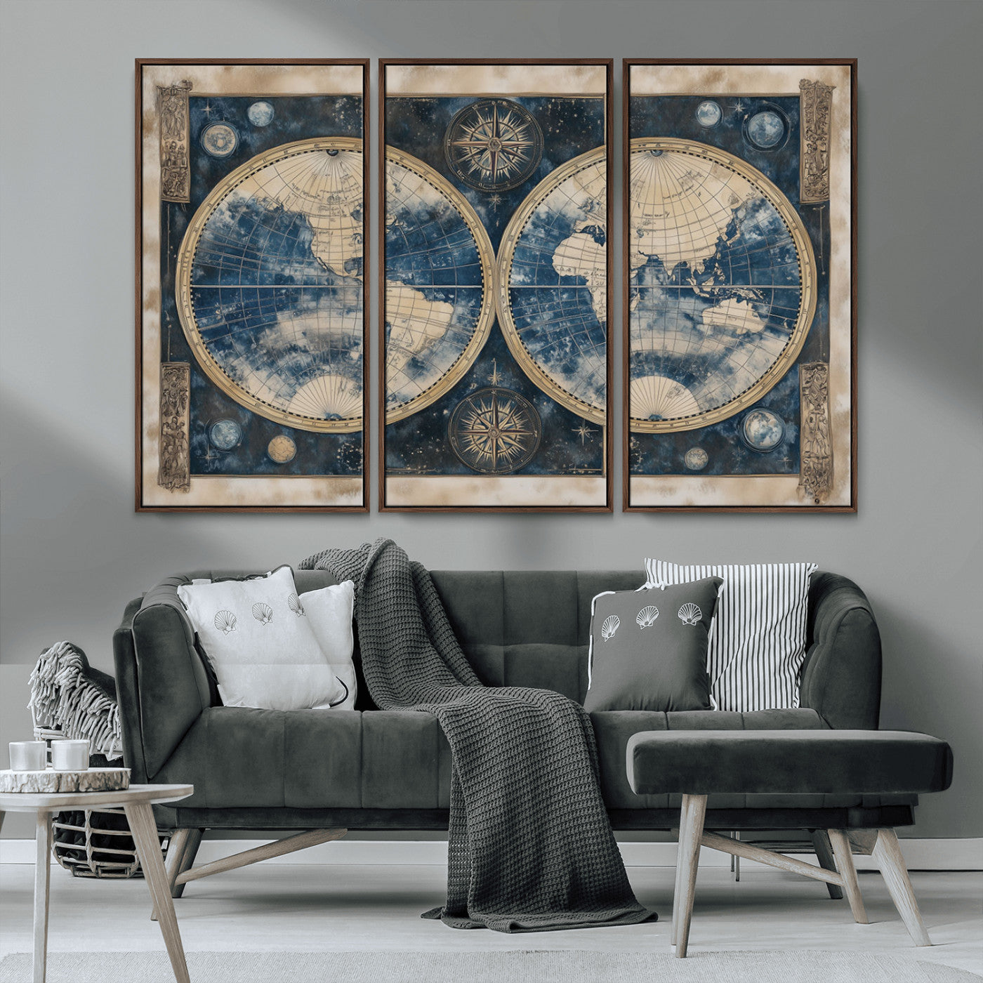 MGV-FC-48X32-3P - World Map Canvas Print