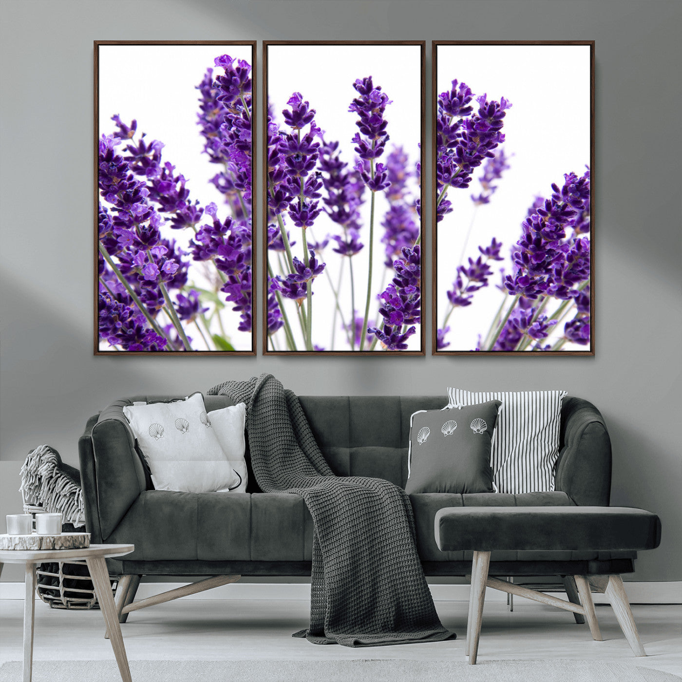 MGV-FC-48X32-3P - Lavender Flower Wall Art Canvas Print