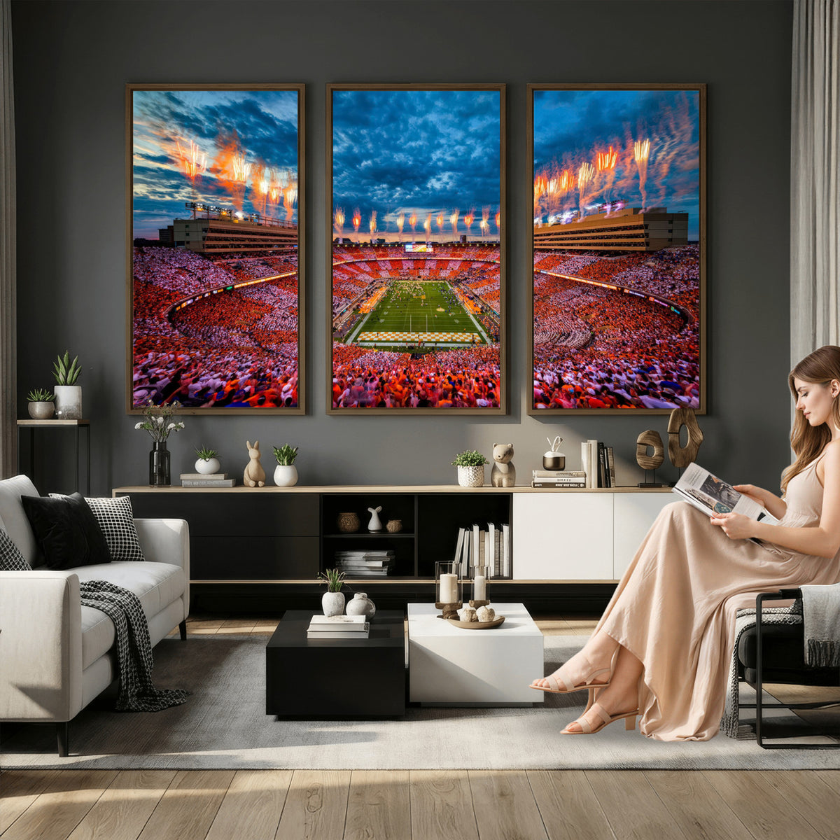 94266219-MGV-CV-36X24 - Tennessee Neyland Stadium Wall Art, Sports Arena Canvas