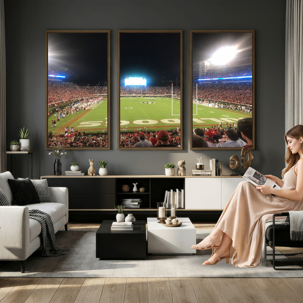 16230786-MGV-CV-36X24 - Dooley Stadium Wall Art, Sports Arena Panoramic Canvas