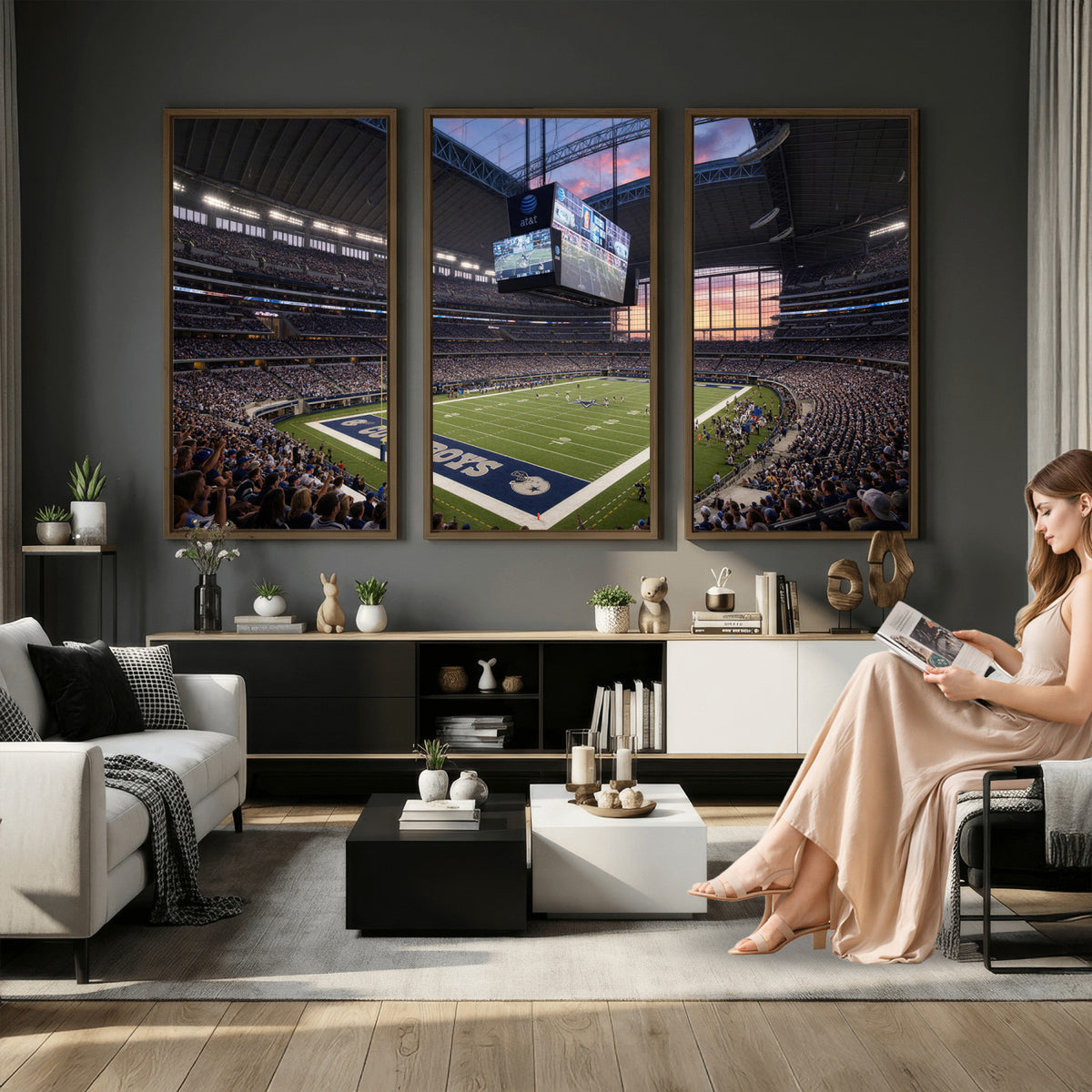 25449193-MGV-CV-36X24 - Stadium Wall Art Canvas Print