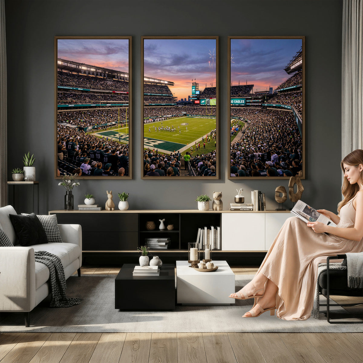 15549432-MGV-CV-36X24 - Stadium Wall Art Canvas Print
