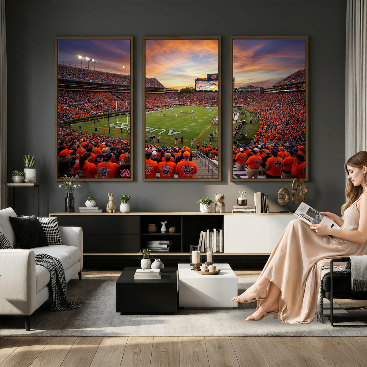46347891-MGV-CV-36X24 - Stadium Wall Art Canvas Print