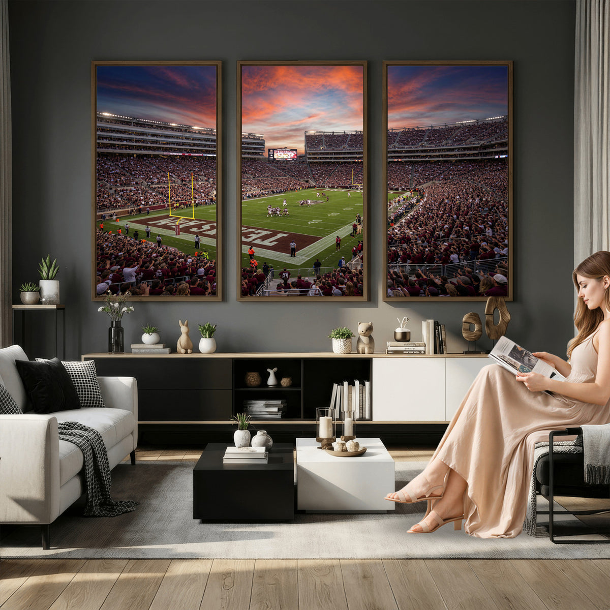 44328991-MGV-CV-36X24 - Stadium Wall Art Canvas Print