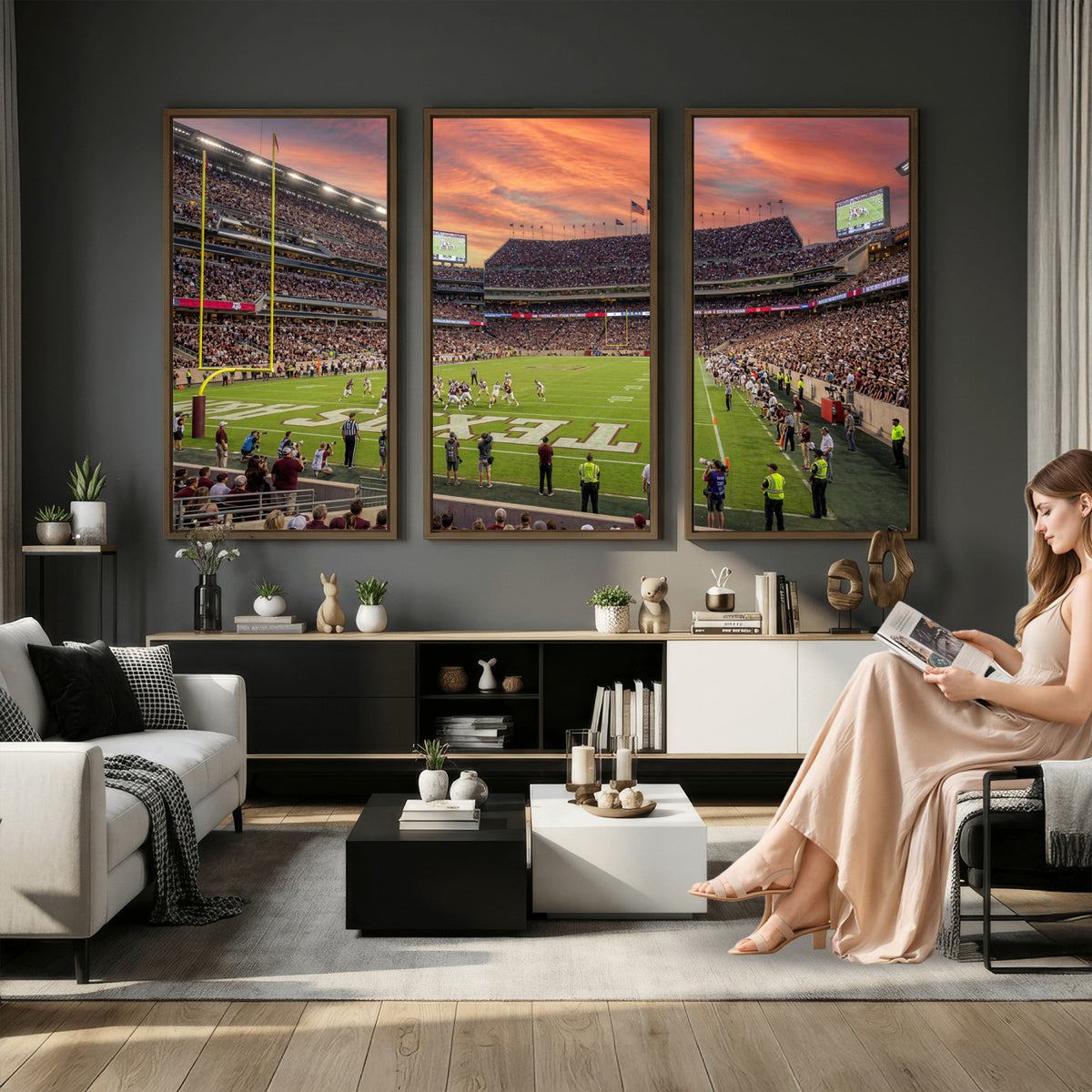 80055809-MGV-CV-36X24 - Stadium Wall Art Canvas Print