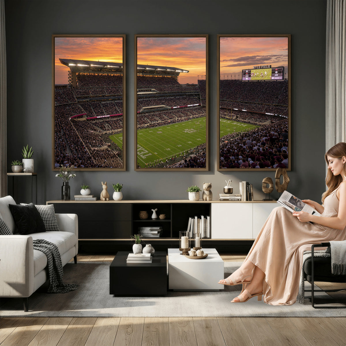 77401853-MGV-CV-36X24 - Stadium Wall Art Canvas Print