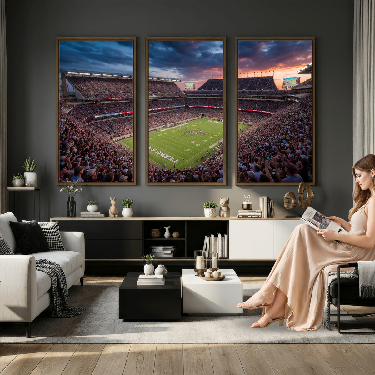 55475837-MGV-CV-36X24 - Stadium Wall Art Canvas Print