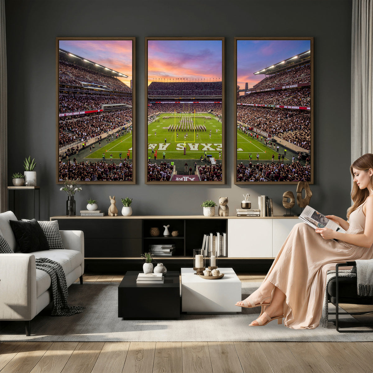 65952219-MGV-CV-36X24 - Stadium Wall Art Canvas Print