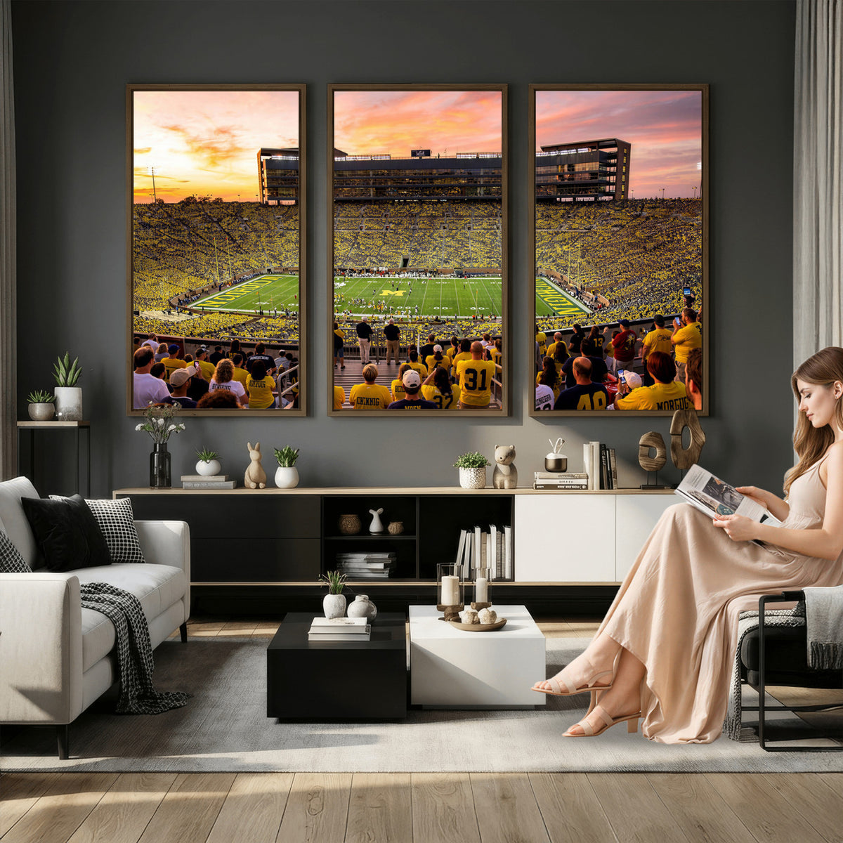 27265223-MGV-CV-36X24 - Stadium Wall Art Canvas Print