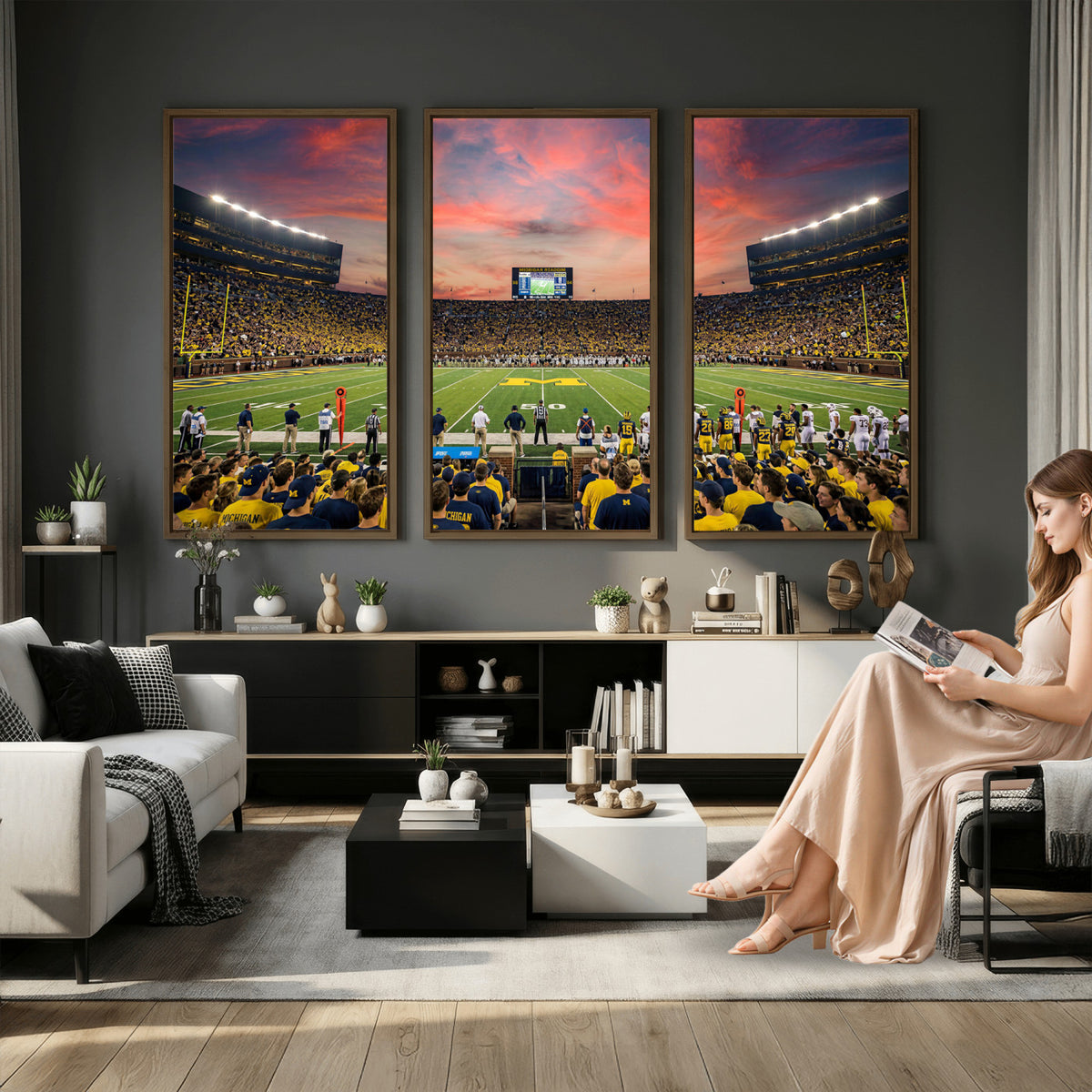 47185949-MGV-CV-36X24 - Stadium Wall Art Canvas Print