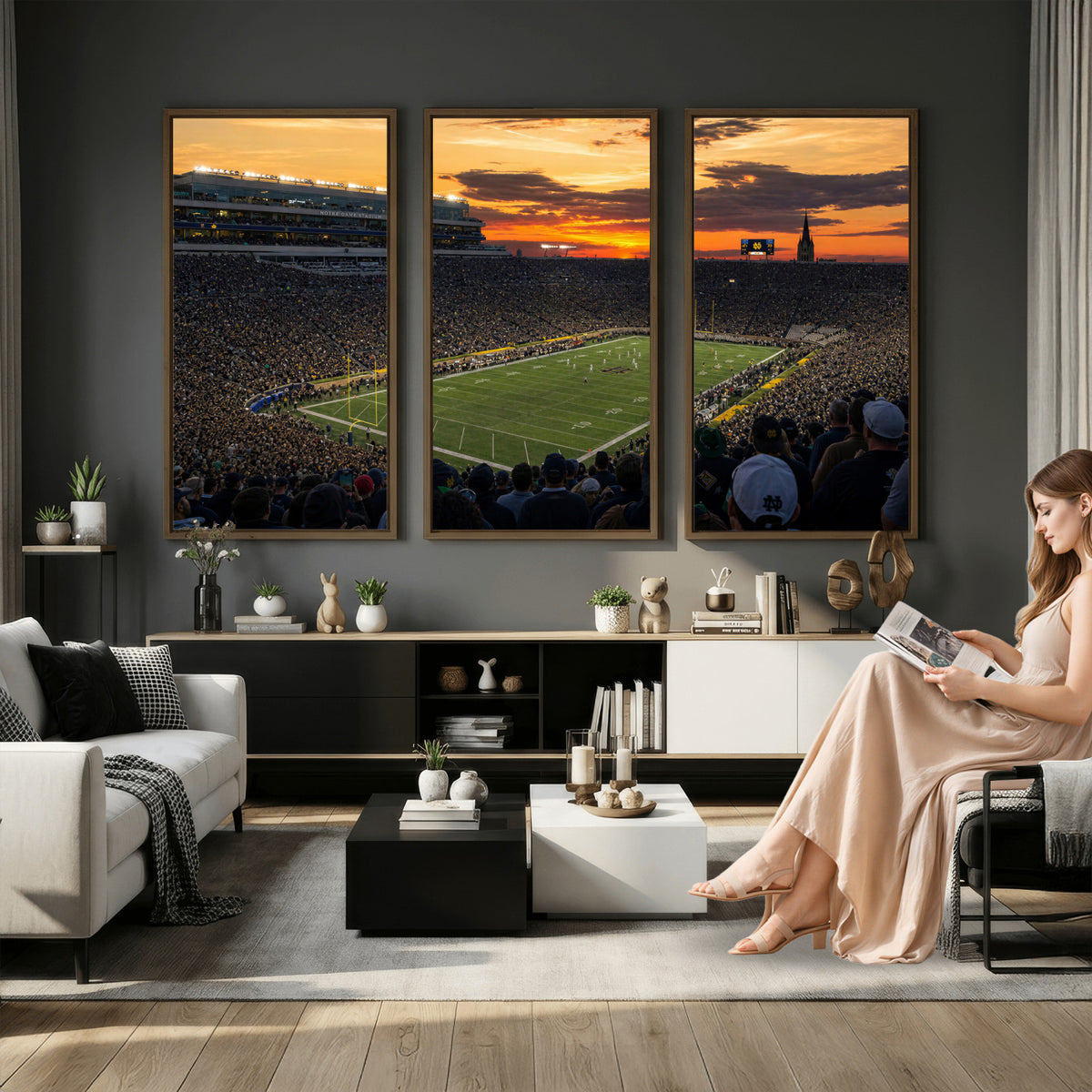 73585402-MGV-CV-36X24 - Stadium Wall Art Canvas Print