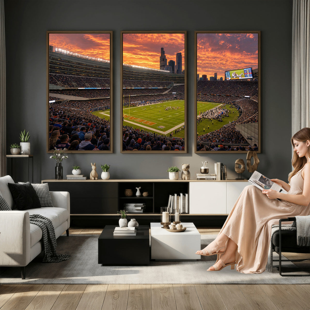 25159364-MGV-CV-36X24 - Stadium Wall Art Canvas Print