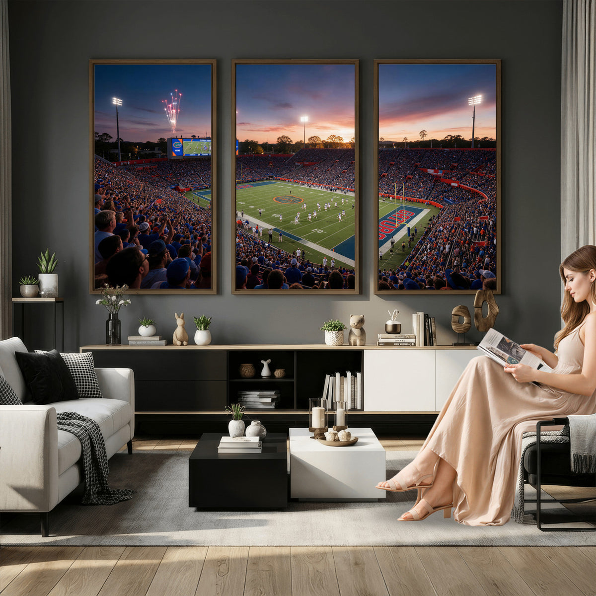 76151234-MGV-CV-36X24 - Stadium Wall Art Canvas Print
