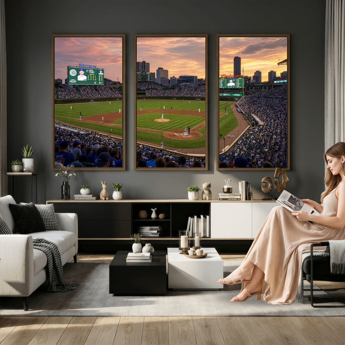 41641466-MGV-CV-36X24 - Stadium Wall Art Canvas Print