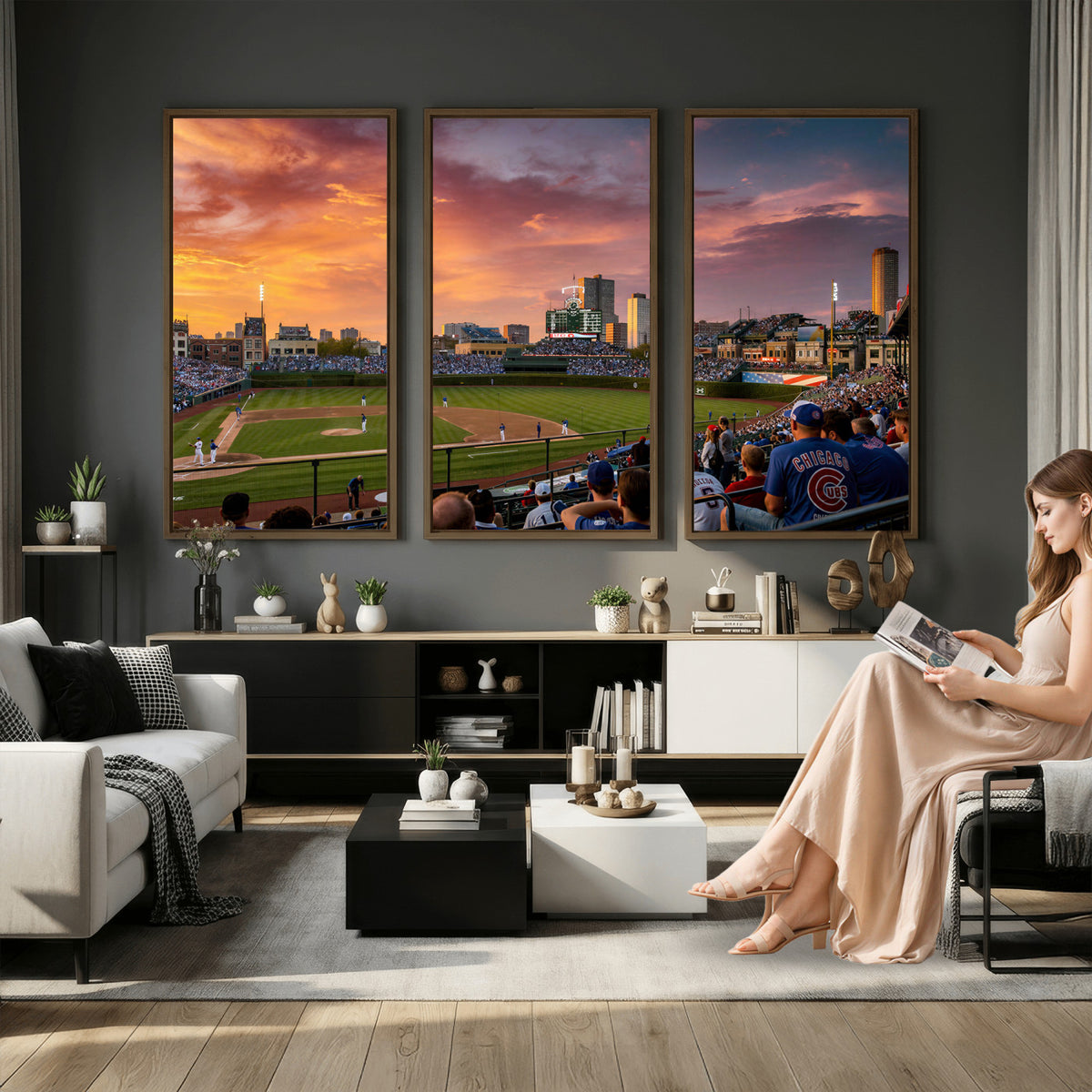 94073020-MGV-CV-36X24 - Stadium Wall Art Canvas Print