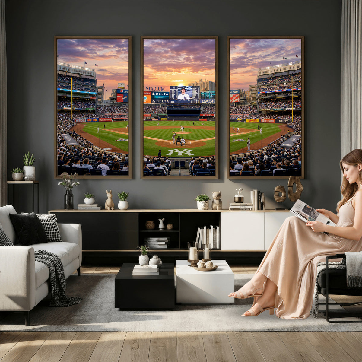 26297292-MGV-CV-36X24 - Stadium Wall Art Canvas Print