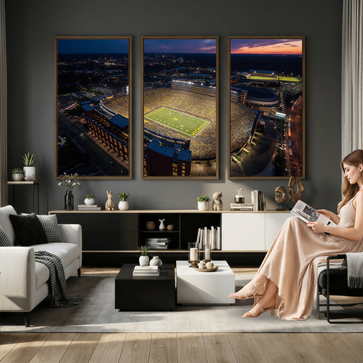 61127284-MGV-CV-36X24 - Stadium Wall Art Canvas Print