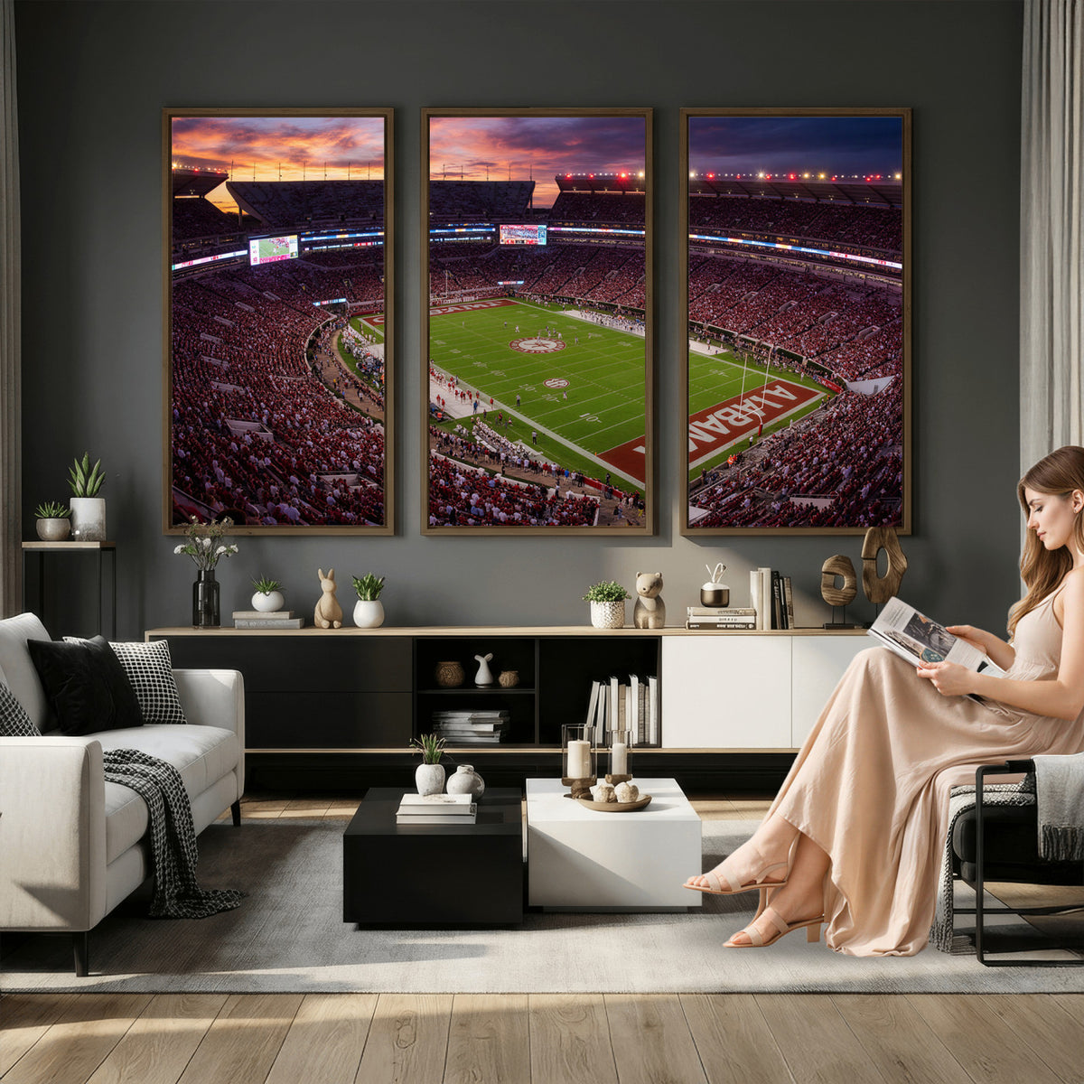 59537492-MGV-CV-36X24 - Stadium Wall Art Canvas Print