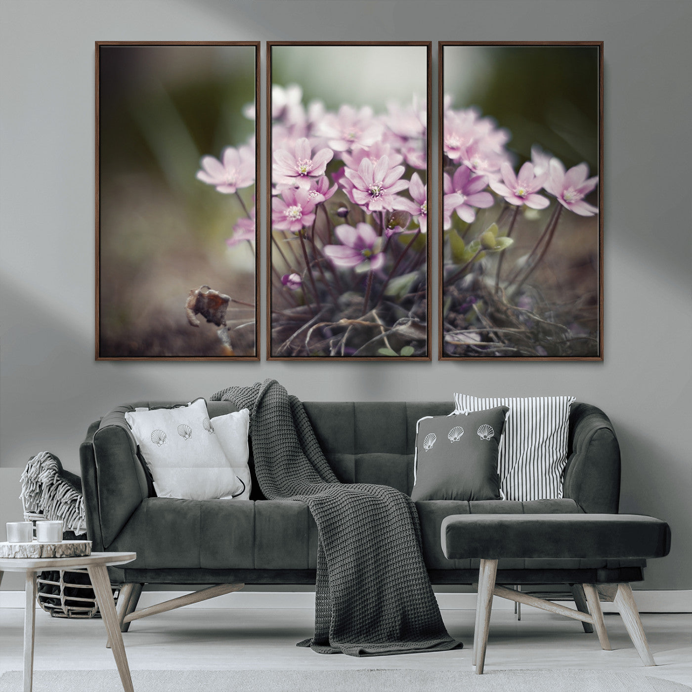 MGV-FC-48X32-3P - Pink Wild Flower Canvas Print