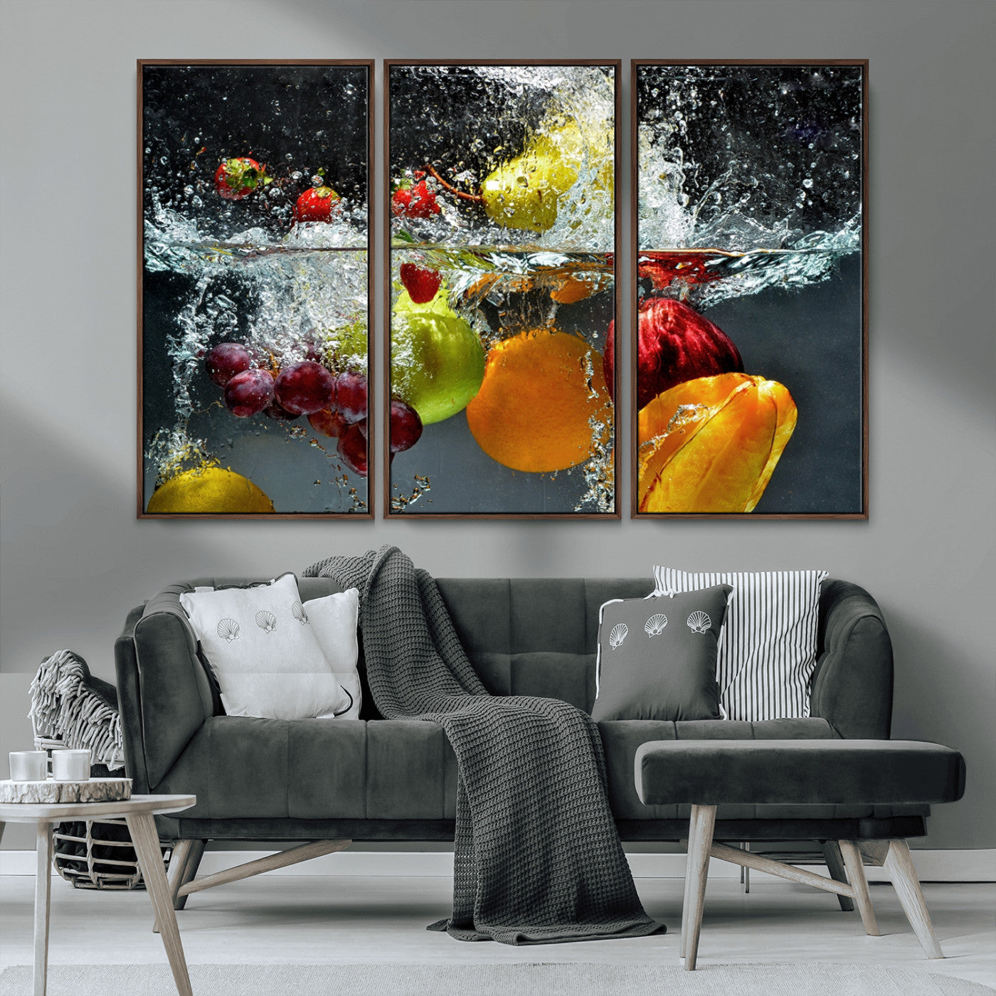 MGV-FC-48X32-3P - Kithen Vegetables World Wall Art Canvas Print