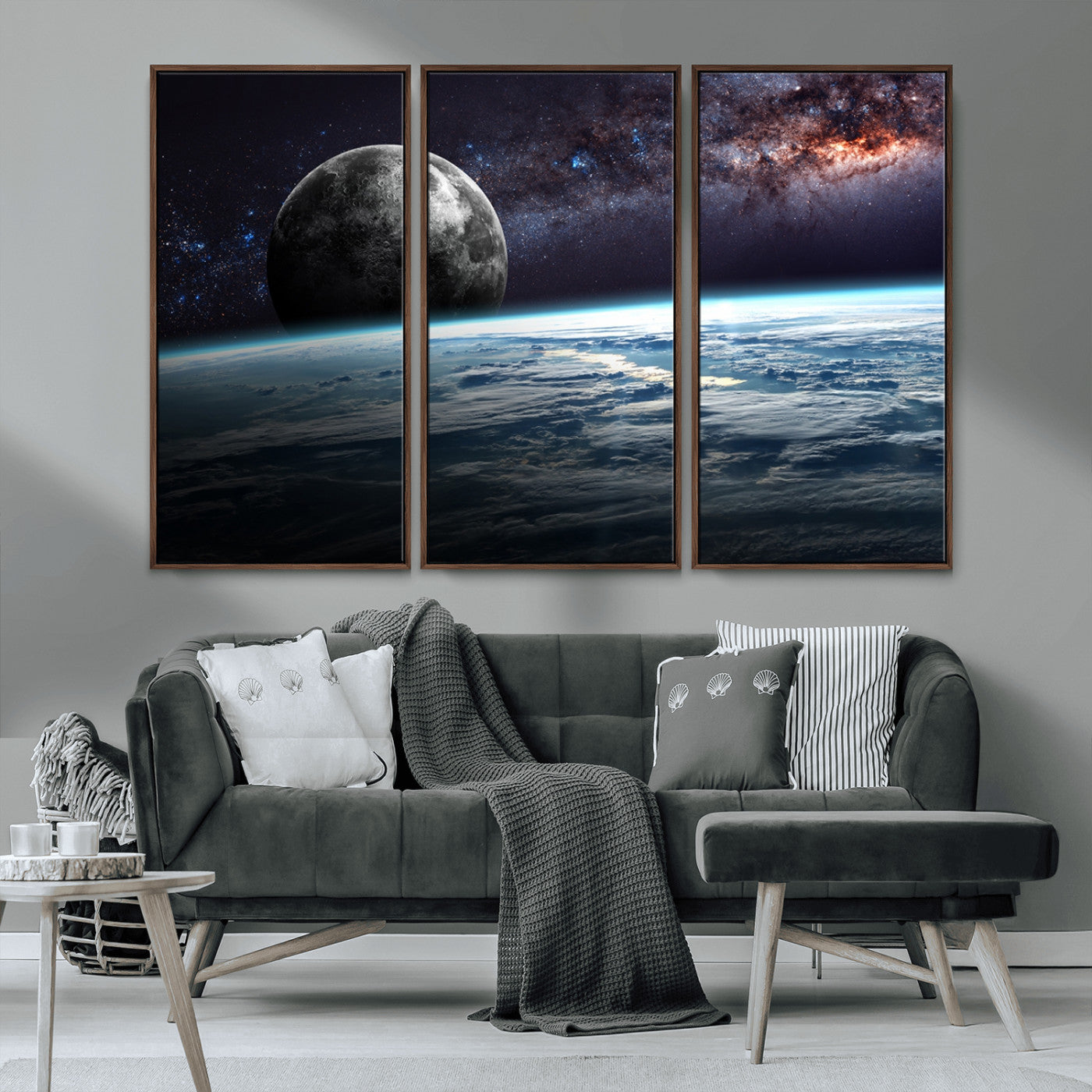 MGV-FC-48X32-3P - Space and Planet Canvas Print