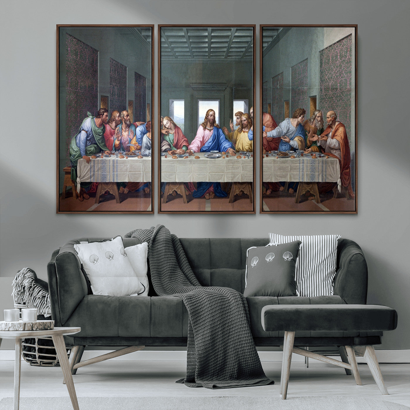MGV-FC-48X32-3P - The Last Supper Multi Panel Canvas Wall Art