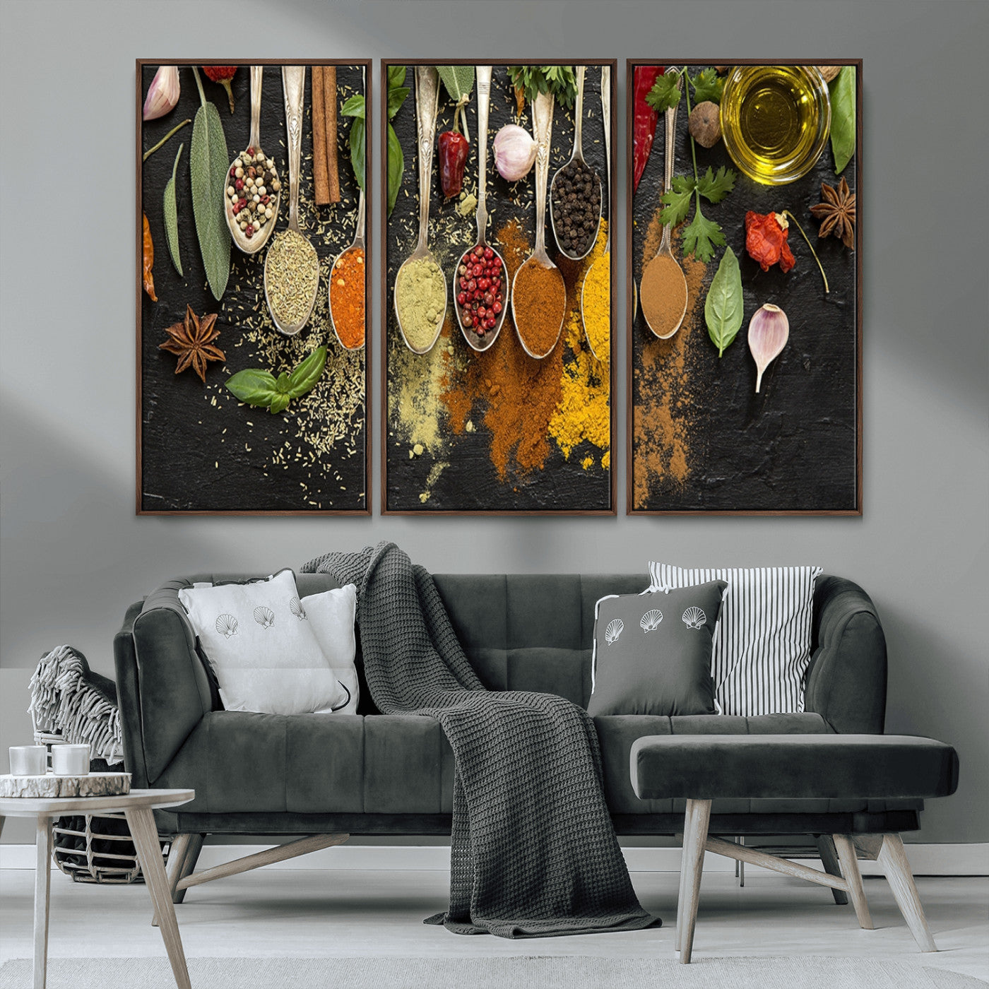MGV-FC-48X32-3P - Kitchen Spice Wall Art Canvas Print