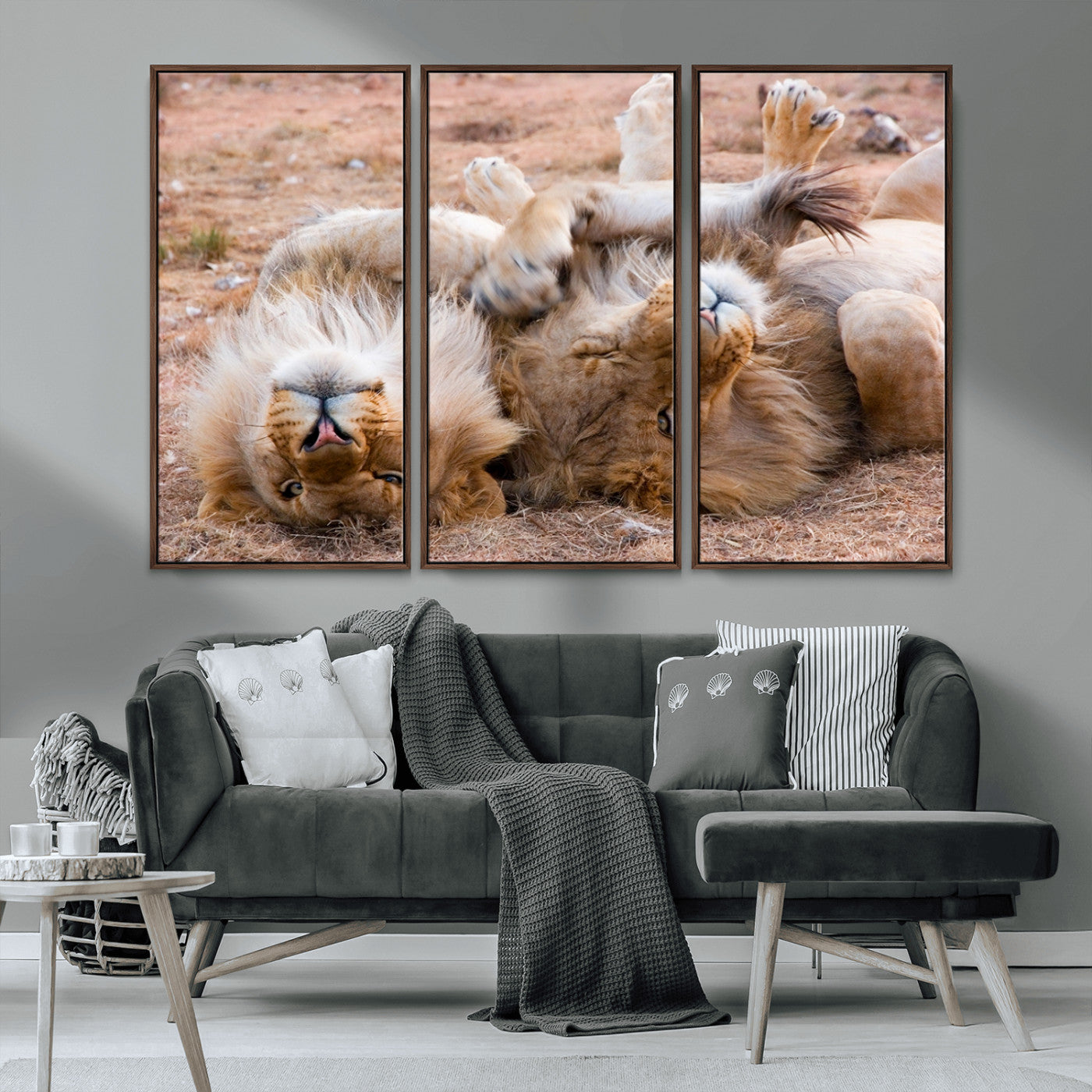 MGV-FC-48X32-3P - Animal Wall Art Lion Canvas Print