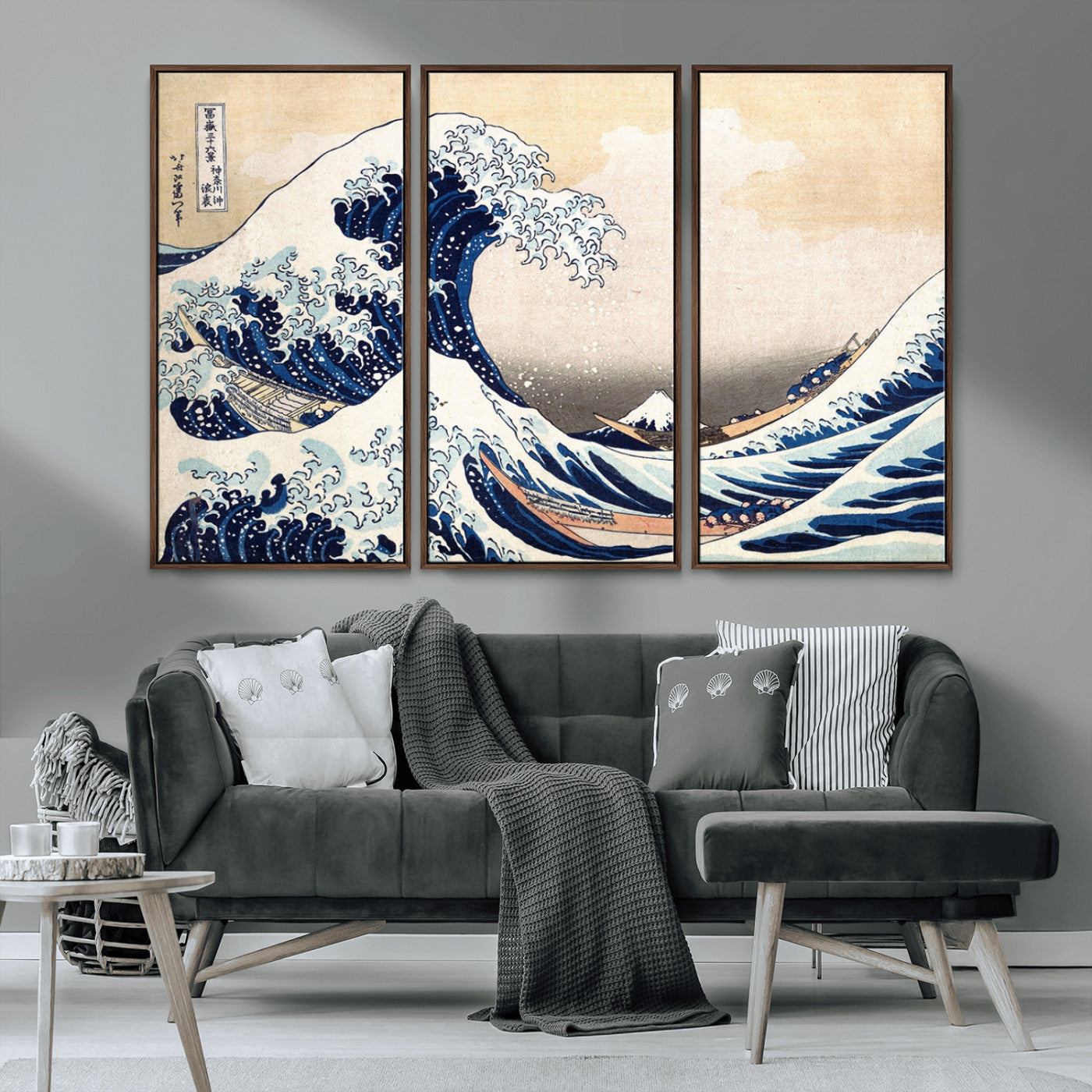 MGV-FC-48X32-3P - Hokusai: The Breaking Wave off Kanagawa Canvas Print
