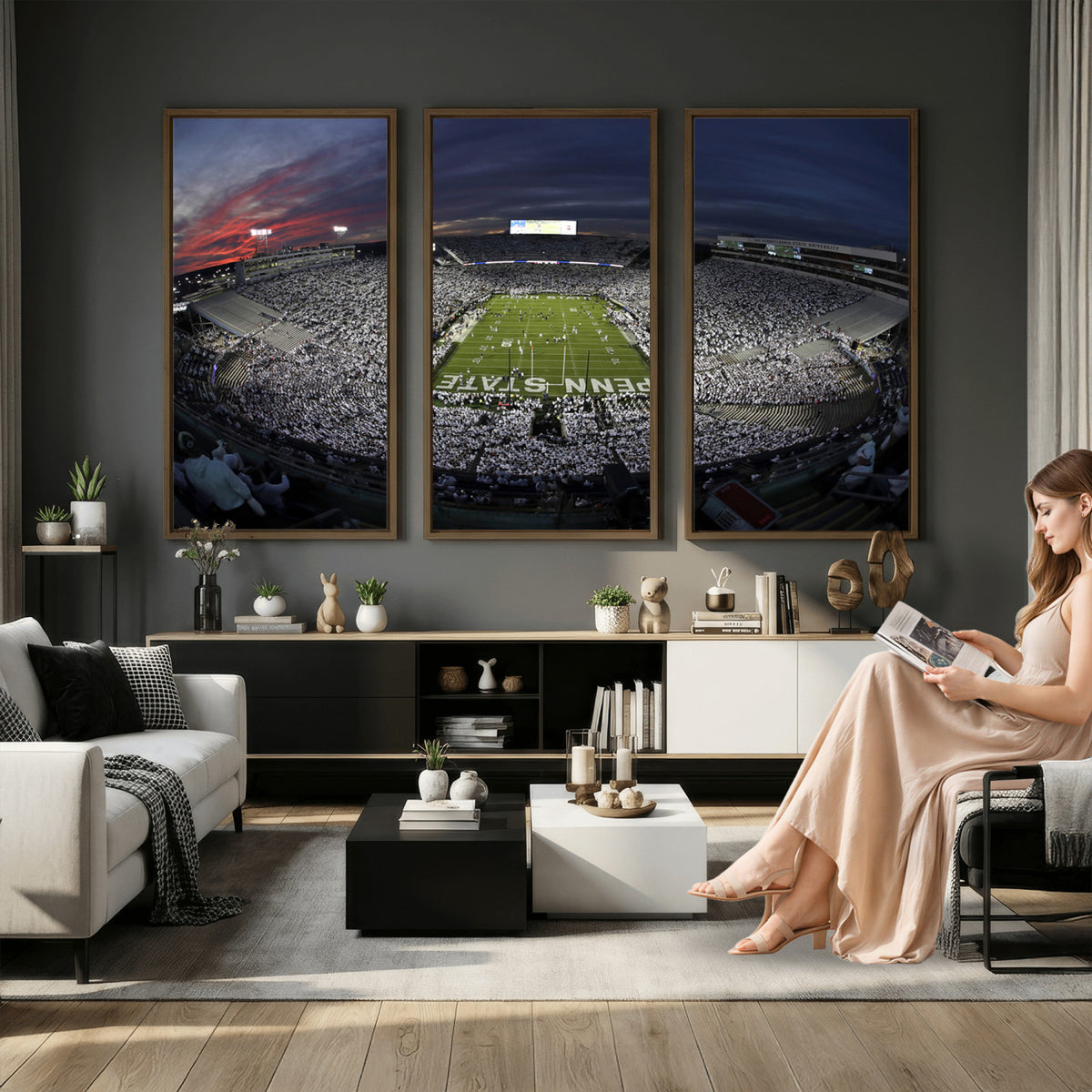 59877-MGV-CV-36X24 - Penn State University Nittany Lions Football Team Print