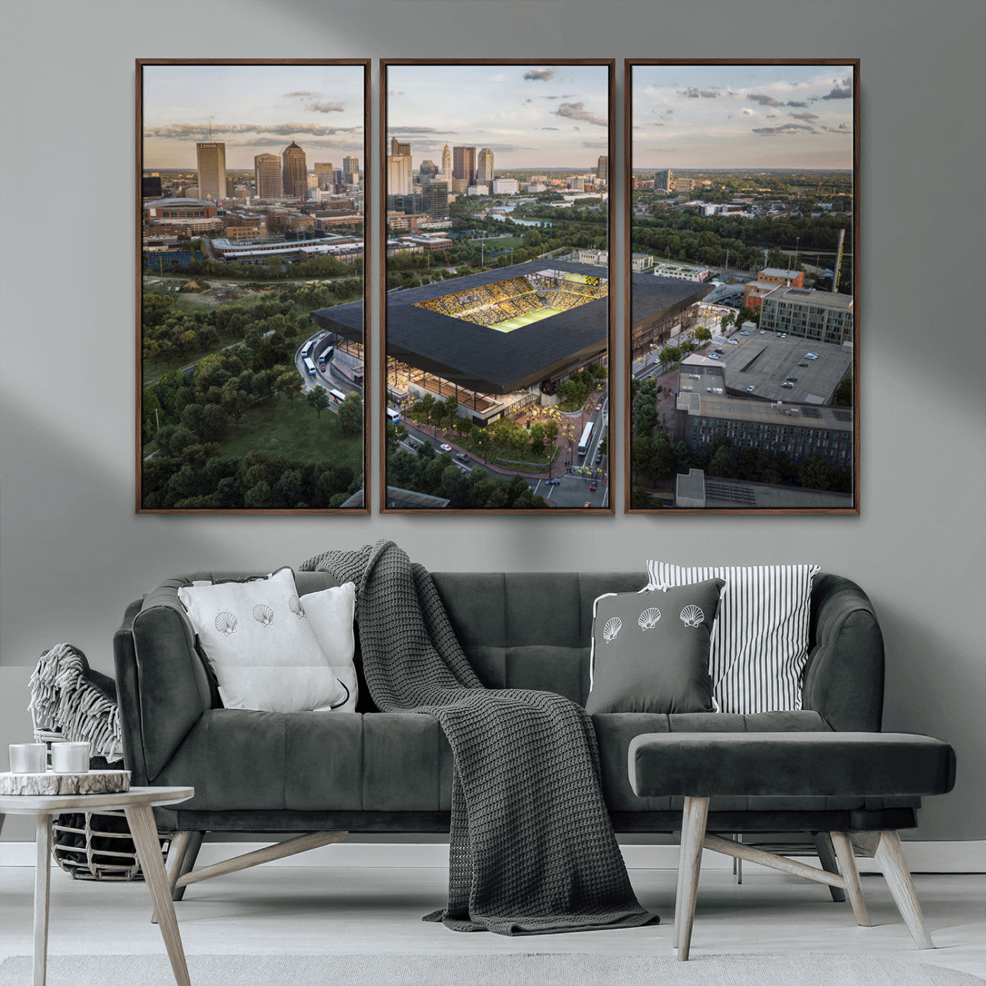 MGV-FC-48X32-3P - Columbus Crew Soccer Team Print - Columbus Crew Stadium Wall Art, Columbus Crew Soccer Wall Art