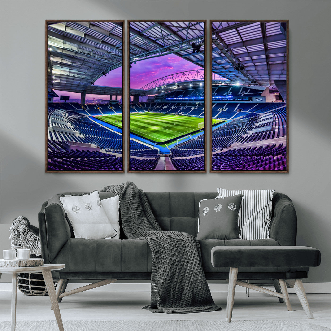 MGV-FC-48X32-3P - FC Porto Soccer Team Print Canvas- Dragon Stadium Wall Art Canvas Print