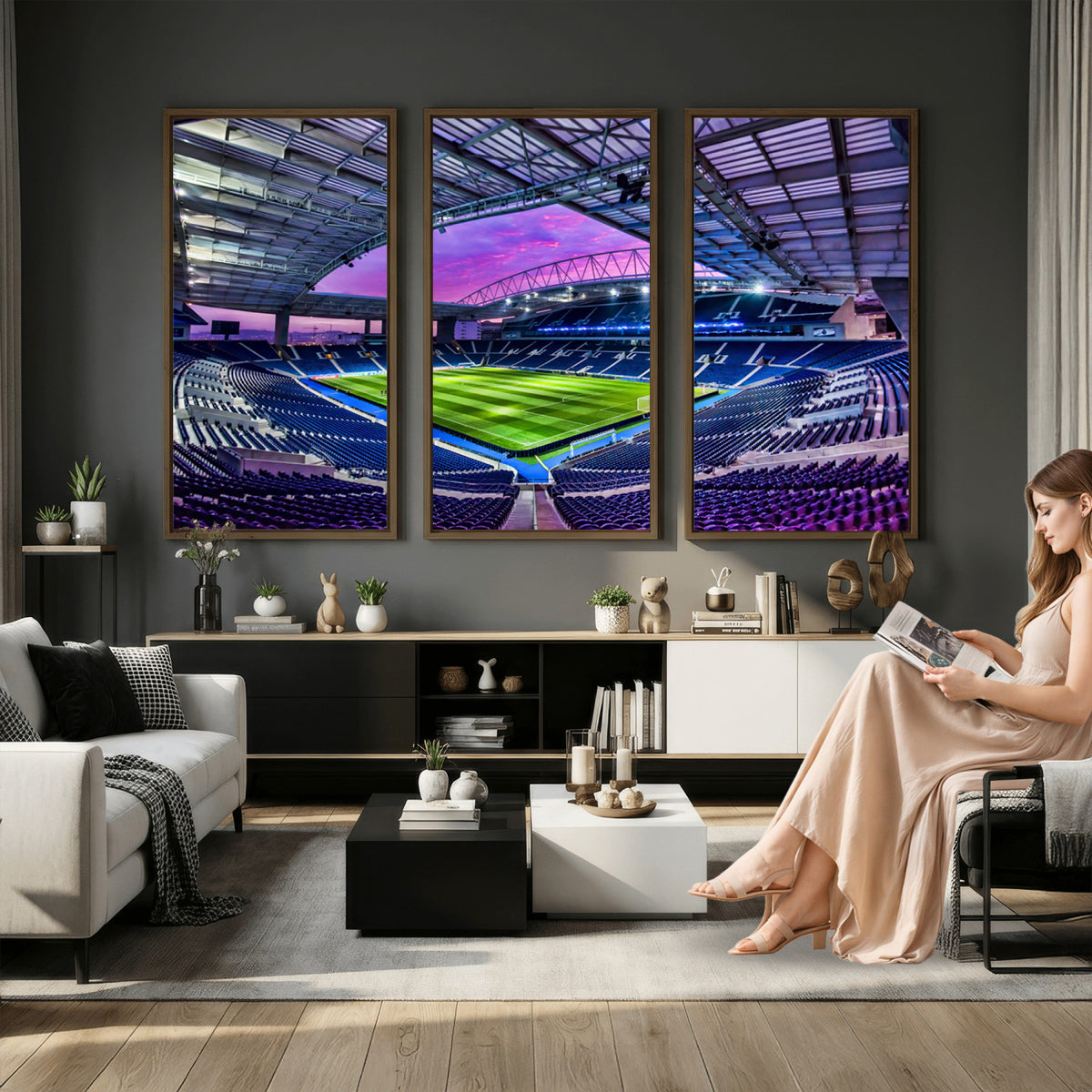 10851-MGV-CV-36X24 - FC Porto Soccer Team Print Canvas, Dragon Stadium Wall Art
