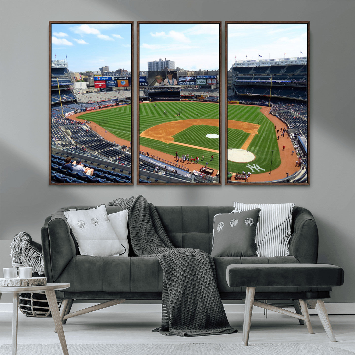 MGV-FC-48X32-3P - Buffalo Bills Stadium Wall Art - Buffalo Bills Decor- NFL Fans Gift, Perfect Sports Decor for Living